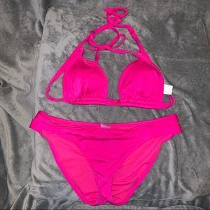 Hot Pink 2piece Swim Suit
